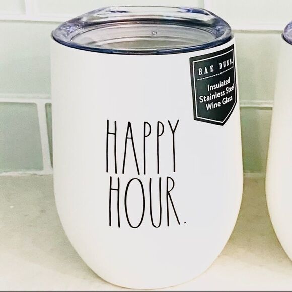 RAE DUNN ‘Happy Hour’ Wine Yeti - Picture 1 of 4